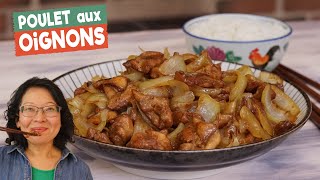 Poulet aux oignons🍗🧅Aussi bon que le bœuf aux oignons rapide simple à faire avec peu dingrédients [upl. by Yrrehc485]