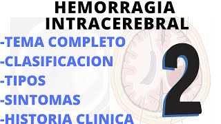 QUE ES HEMORRAGIA INTRACEREBRAL  TIPOS Y CAUSAS [upl. by Carma]