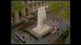 Remembrance Sunday at the Cenotaph 1991 [upl. by Triplett501]