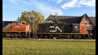 CN438 8891 8894 7038 ChathamKent On Oct 28 24 [upl. by Htebyram]