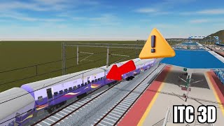 Mahamana Express Train Derailment at Railway Station  Indian Train Crossing 3D Gameplay [upl. by Weylin]