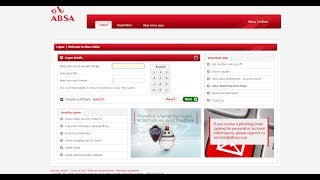 Absa Online Banking Login Steps  Online Bank Login Tutorial [upl. by Bernadine748]