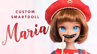 Mamma Mia Mario is Maria • Super Mario Bros • Smart Doll OOAK [upl. by Alleciram]