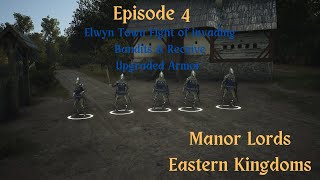 Manor Lords Ep4  Elwyn Town fight off Invaders [upl. by Kuehn]