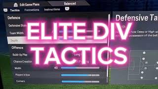 FC PRO CLUBS ⚡️GET TO ELITE DIV TACTICS AND INSTRUCTIONS [upl. by Johnnie567]