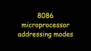 8086 microprocessor addressing modes [upl. by Annelise]