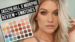 JACLYN HILL x MORPHE PALETTE  Review  Swatches  Tutorial [upl. by Burny]