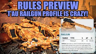 Insane New Tau Railgun Profile 12 Damage Per Shot │ Warhammer 40k 9th Edition Rules Preview [upl. by Josephson]