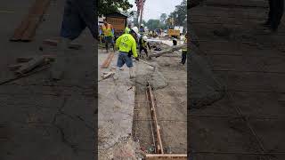 Concrete  How to Pour a Concrete Driveway shorts concretework pouringconcrete [upl. by Embry685]