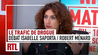 quotLe trafic de drogue et ses conséquencesquot  Débat Isabelle Saporta face à Robert Ménard [upl. by Novel]