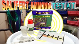 PAKAI SALIFERT AMMONIA NH3 TEST KIT  CEK AMONIA AIR BUDIDAYA KEPITING [upl. by Hanikehs]