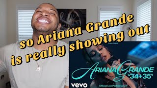 Ariana Grande  3435 Official Live Performance  Vevo REACTION [upl. by Cirded]