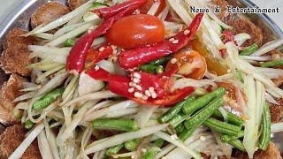 Papaya salad recipe [upl. by Ecyned]