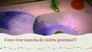 Como tirar mancha de violeta genciana [upl. by Coppola]