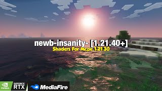 newbinsanity Shaders For Mcpe 12140 Realistis [upl. by Akinek555]