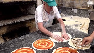 Food in Rome  Wood Fired Pizza  Italy [upl. by Cherye]