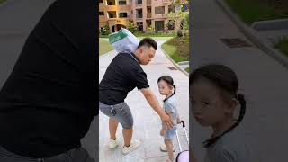 Father and daughter leave home angry with mother Chinese funny video shorts gens02 funny comedy [upl. by Sirromed]