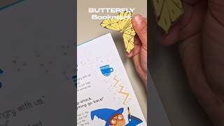 Easy Paper Origami Butterfly Bookmark  Quick Tutorial [upl. by Akilak376]