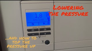 Vaillant EcoFit Pure 825 combi boiler How to lower the pressure and how to top the pressure up [upl. by Ellered]