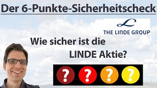 LINDE Aktienanalyse Wie sicher ist die Aktie  6PunkteCheck Rangliste [upl. by Stila]