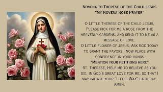 Novena to Therese of the Child Jesus  An Invocation to St Therese [upl. by Rand]