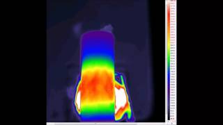 Thermal image of lithium ion battery exploding [upl. by Lanor243]