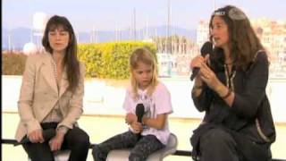 Charlotte Gainsbourg Julie Bertuccelli Morgana Davies  interview Cannes 2010  part 22 [upl. by Lodmilla]