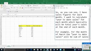 Calculate cumulative sum in Excel [upl. by Aiasi247]