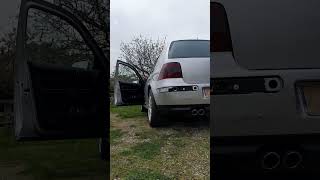 golf 4 vr6 exhaust sound v6 24s [upl. by Reppiks]