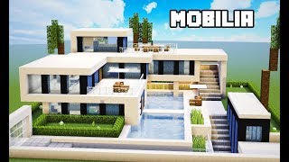 Minecraft Tutorial  Mobília da Mansão Ultra Moderna  MANYACRAFT [upl. by Anav678]