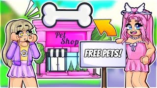 I Opened A Free Pet Shop In Adopt MeThen This Happened SHOCKING [upl. by Arais719]