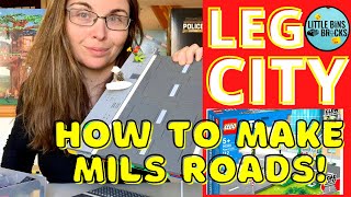 How I make my MILS roads Build LEGO MILS Road Plates with New LEGO City Roads 60304 [upl. by Thornton]