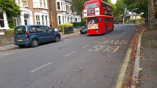 Leyland Titan PD2 RTL KGU4 Preserved RTL554 London Transport on Route 37 to Peckham Bus Station [upl. by Grindlay]