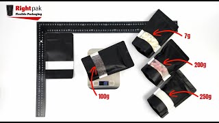 Rightpaks Guide to Measuring and Sizing Stand Up Pouches  Will your product fit [upl. by Adolph902]