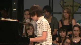 Greyson Chance Singing Paparazzi Lady Gaga [upl. by Kask892]