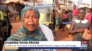 Soaring Food Prices Traders at Techiman Central Market lament impact on patronage 24322 [upl. by Jarred]