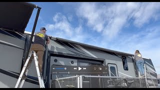 How to install an Dometic 9100 RV Awning [upl. by Lenni]