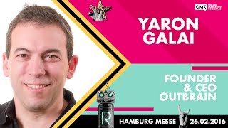 Yaron Galai CEO Outbrain  OMR Festival 2016  Hamburg Germany  OMR16 [upl. by Surad116]