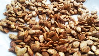 Roasted Pumpkin Seeds amp Health Benefits [upl. by Aicercal]