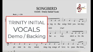 Songbird  Oasis  Trinity Initial Vocal  Demo and Backing Track [upl. by Goldia]