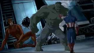 Captain America Iron Man Thor Nick Fury Giantman and Wasp VS The Hulk  The Ultimate Fight [upl. by Darooge]