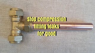 Stop leaking compression fittings  Trydiy [upl. by Eppie]