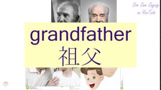 quotGRANDFATHERquot in Cantonese 祖父  Flashcard [upl. by Thais]