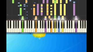 Buio e luna piena Califano Franco Piano tutorial by Synthesia [upl. by Linnet]