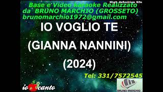 KARAOKE IO VOGLIO TE CON CORI ORIGINALI DEMO  GIANNA NANNINI [upl. by Dahaf174]