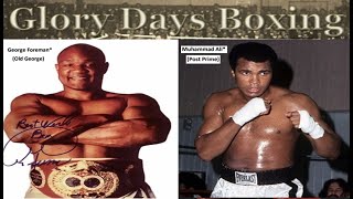 Glory Days BoxingCard amp Dice  old George Foreman vs post prime Muhammad Ali 10 Rounds HW [upl. by Schubert264]