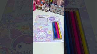 Kuromi stationery set unboxing ✨️ 💕💜 cute asmr stationery sanrio shorts youtubeshorts [upl. by Narhem]