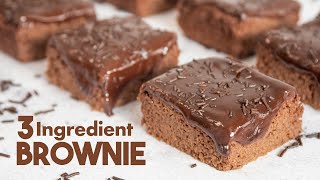 3 Ingredient BROWNIES 🍫  5 Minutes in MICROWAVE No Flour No Oven and No Sugar [upl. by Trixie]