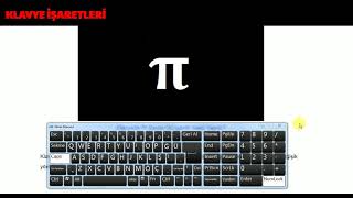 Klavyede Pi Sayısı π İşareti Nasıl Yapılır How to Make Pi Number π Sign on the Keyboard [upl. by Iggep]