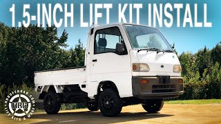 How to lift the Subaru Sambar 15 inches with the HRG OFFROAD lift kit [upl. by Leor]